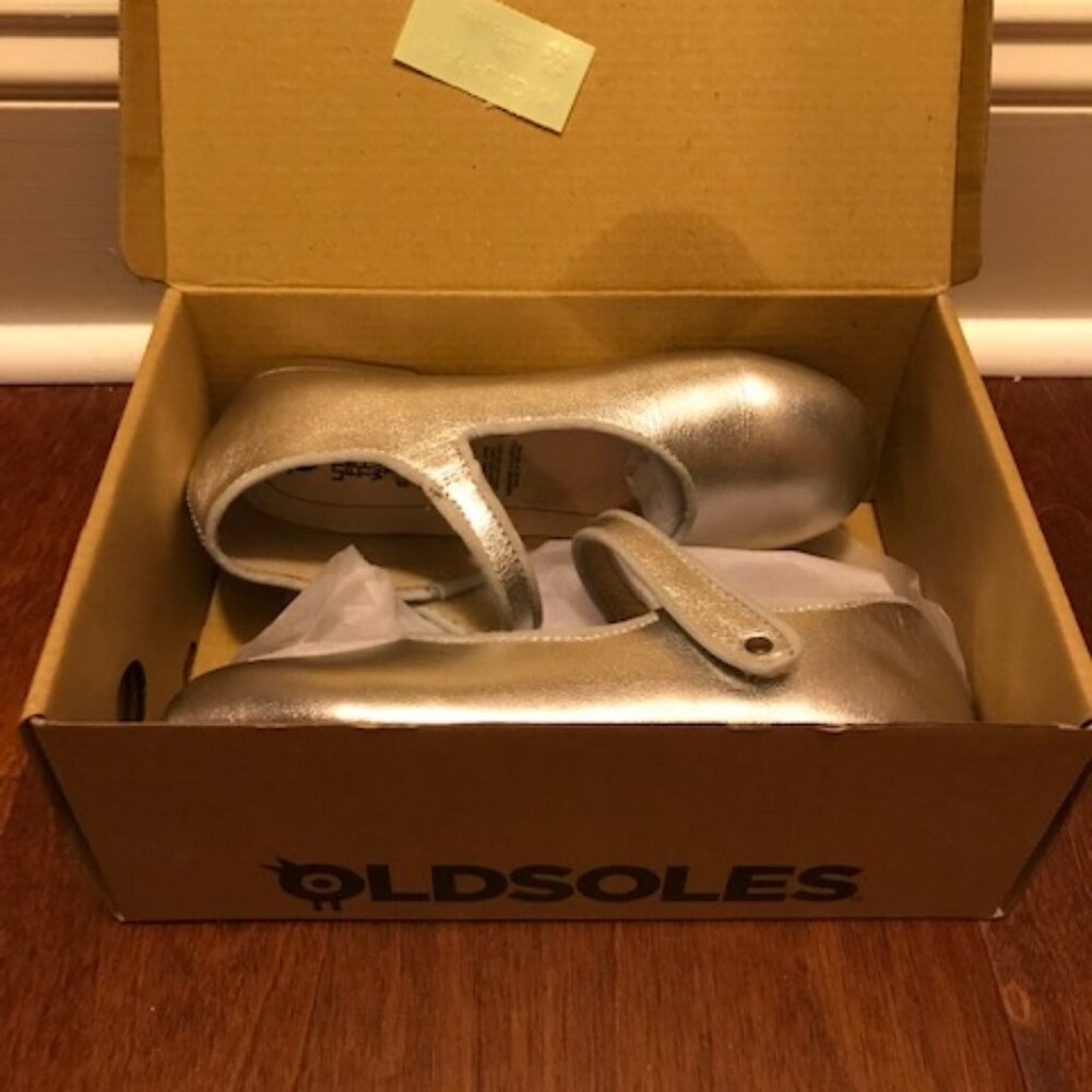 Old Soles Lady Jane Girls Shoes Size 13 US/31 EU- Silver